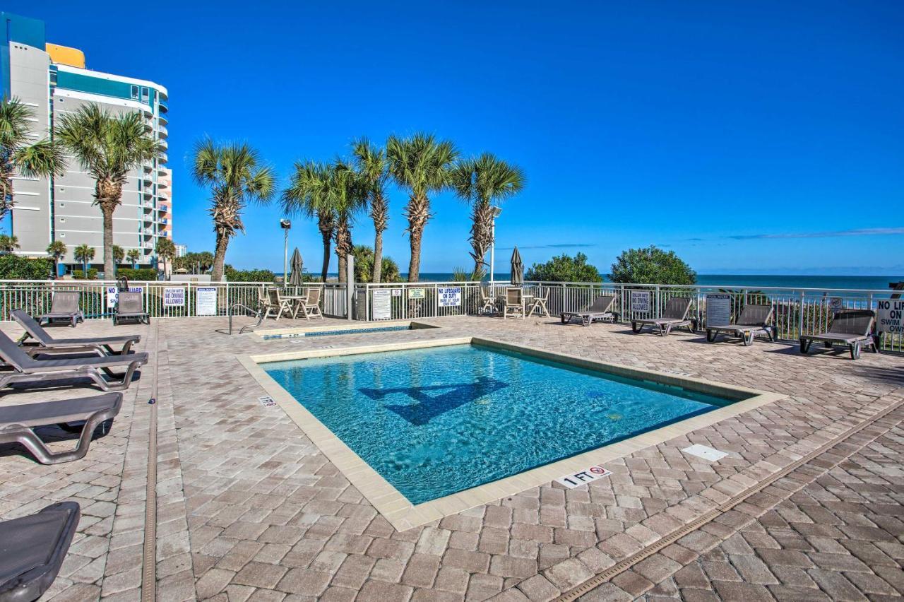 Oceanfront Condo With Huge Balcony Walk To Skywheel Myrtle Beach Exterior foto
