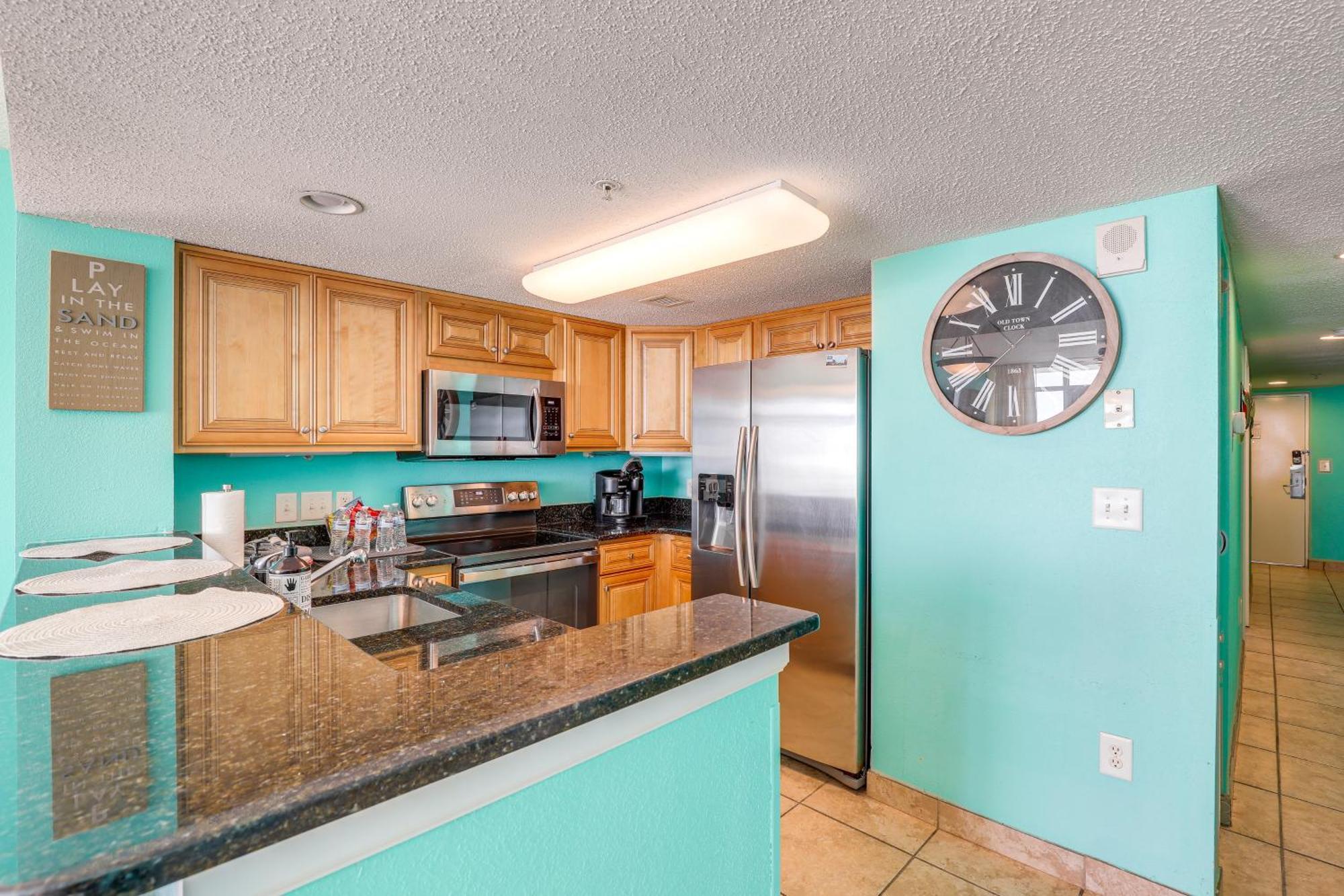 Oceanfront Condo With Huge Balcony Walk To Skywheel Myrtle Beach Exterior foto